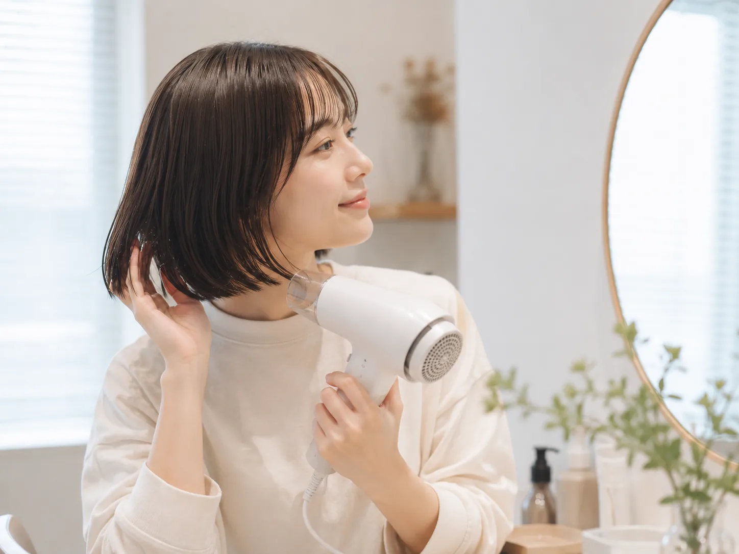 朝5分で決まる、ボブのかんたんな乾かし方