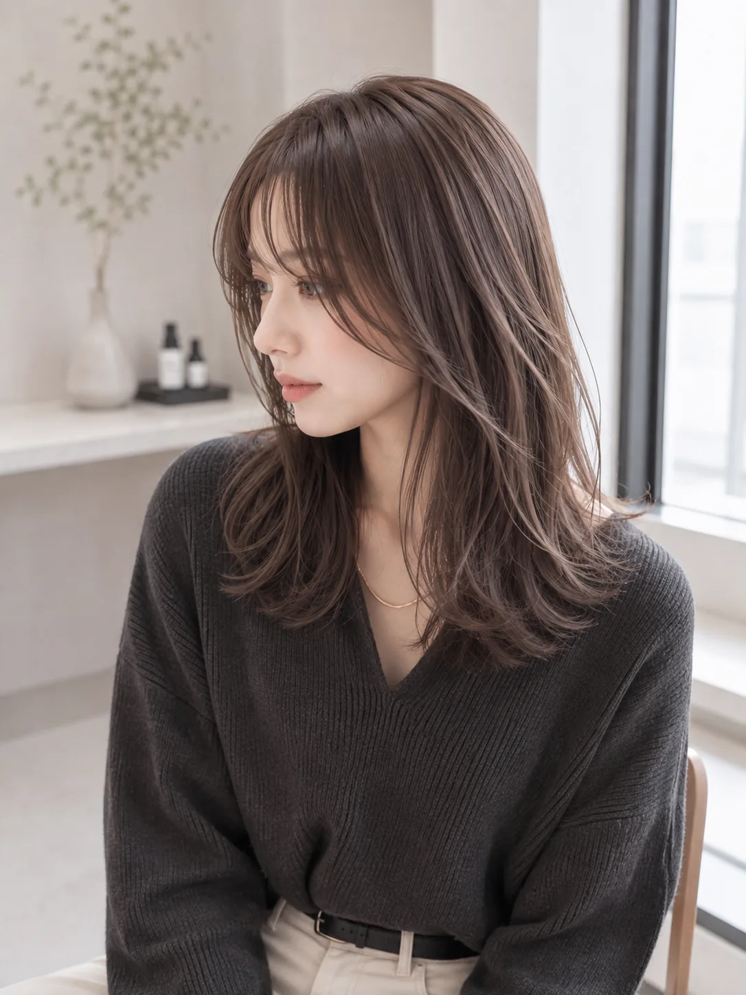 乾かすだけで決まる、ゆるい外ハネ